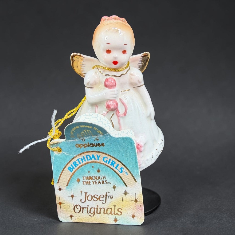 Josef Originals New Baby Angel Figurine Birthday Girls Through The Years Vintage